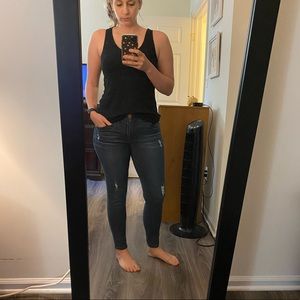 Ripped jeans with “ab technology”